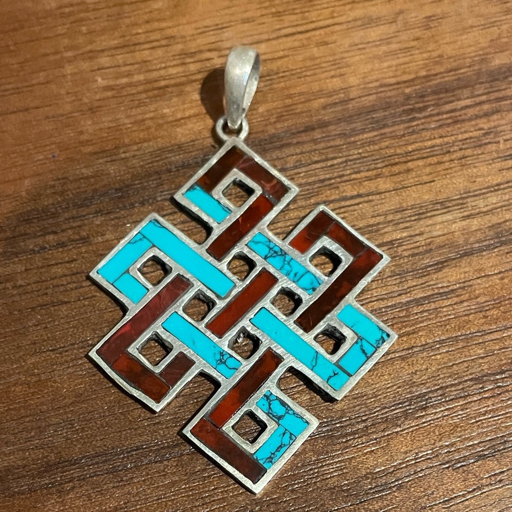 Silver and Turquoise Pendant
